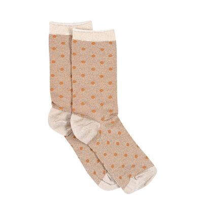 MP Denmark prikkede glimmer strømper - Donna Glitter Socks – 77671 - Rosa