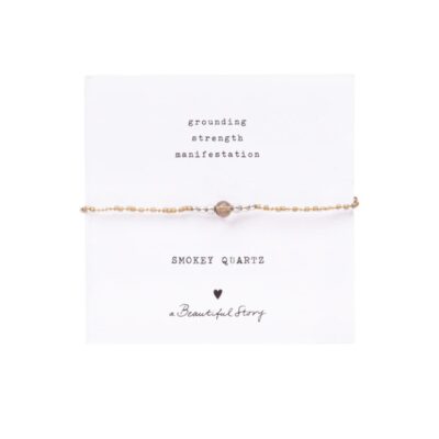 A Beautiful Story armbånd – Iris Card Smokey (Brun)