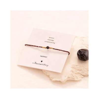 A Beautiful Story armbånd – Iris Card Garnet (Lilla)