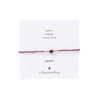 Alternative view of A Beautiful Story armbånd – Iris Card Garnet  (Lilla)