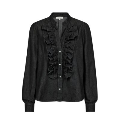 Gossia denim skjorte - AsaliGO Shirt - G2097 - Black Chambrey Udsalg på tøj