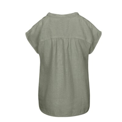 Luxzuz One Two hør top - Kikantia Top - 7232-1018 - 601 Cactus