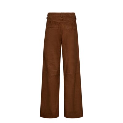 Depeche ruskinds bukser - BoaDEP HW Suede Pant Wide Leg – 51320 – Cognac