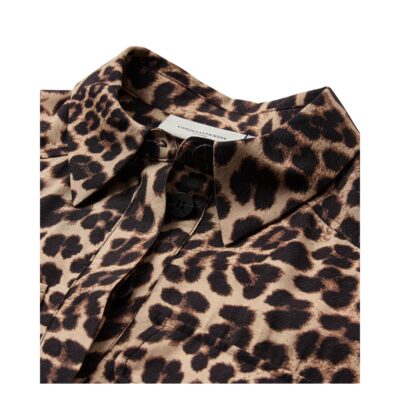 Copenhagen Muse skjorte - CMGabby (Leopard) Copenhagen Muse leopard skjorte - CMGabby shirt - 206189 - Almond Peach w. Black