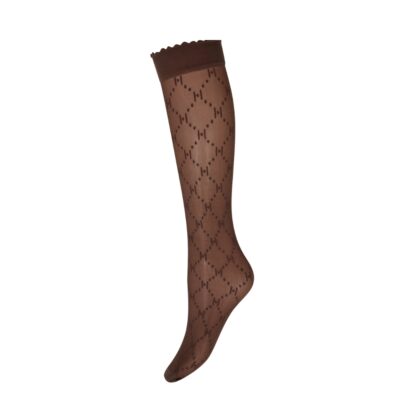 Hype the Detail knæstrømper - Knee high logo socks 3-46013-0-1100 (Brown)