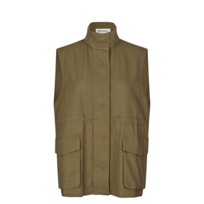 Lollys Laundry vest - AmiLL Vest SL – 25459-1042 – Dusty Green