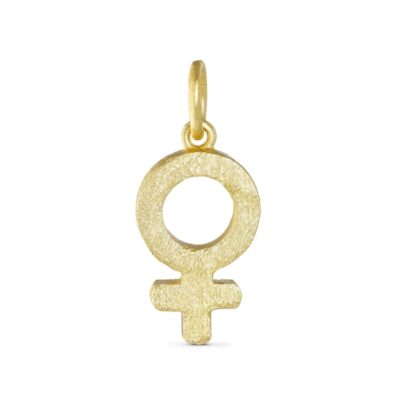 Pure by Nat vedhæng - Pendant female sign - 38011 - Goldplated 