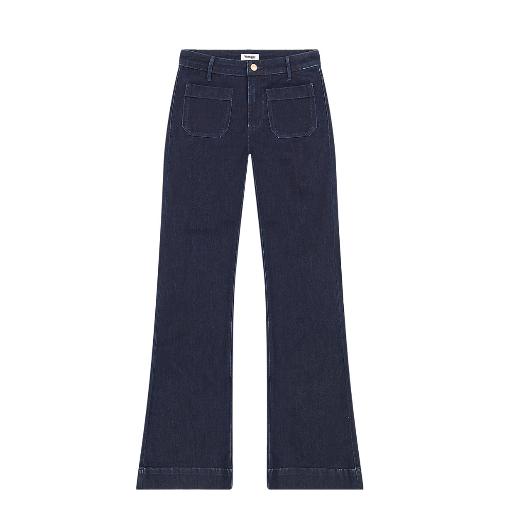 Wrangler jeans - Flare Soft Moonlight (Mørkeblå) Wrangler jeans - Flare Soft Moonlight - 112362668 - Black