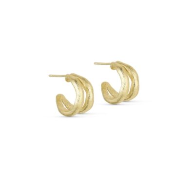 Pure by nat øreringe hoops - Paloma double earrings – 45943 (Guld)