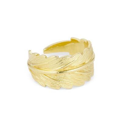 Pure by Nat ring - Linn wide ring – 48326 (Guld)
