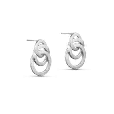 Pure by Nat øreringe - Karla trio earrings – 45947 (Sølv)