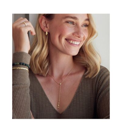 Pure by Nat øreringe - Gretha small hoops – 45941 (Guld)