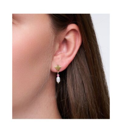 Pure by Nat øreringe - Ellie earrings – 45920 – G/P Real Pink Tourmaline
