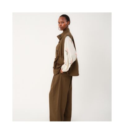 Lollys Laundry vest - AmiLL (Grøn) Lollys Laundry vest - AmiLL Vest SL – 25459-1042 – Dusty Green