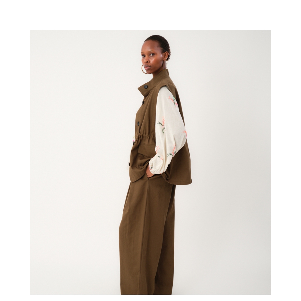 Lollys Laundry vest - AmiLL (Grøn) Lollys Laundry vest - AmiLL Vest SL – 25459-1042 – Dusty Green