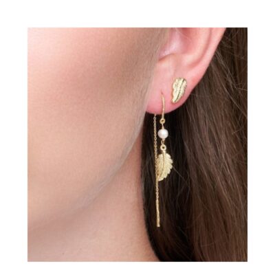 Pure by Nat ørestikkere - Linn post earrings – 45938 (Guld)