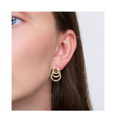 Pure by Nat øreringe - Karla trio earrings – 45947 (Guld)