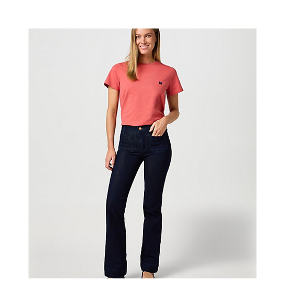Wrangler jeans - Flare Soft Moonlight (Mørkeblå) Wrangler jeans - Flare Soft Moonlight - 112362668 - Black