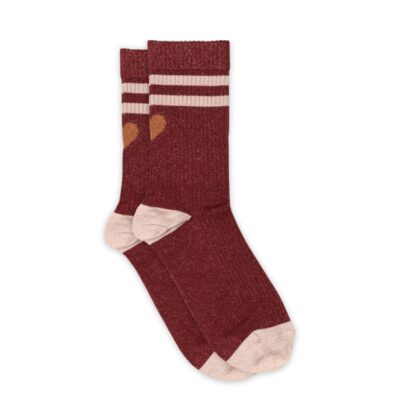 MP Denmark strømper - Flora Glitter Socks - 79755 - 1451 Wine red