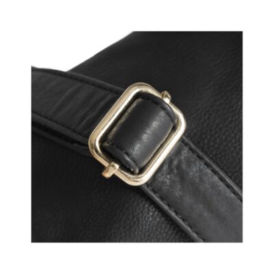 Depeche clutch i skind 15472 (Sort)