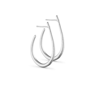 Pure by Nat øreringe - Dropshaped earrings - 45735 - Silverplated