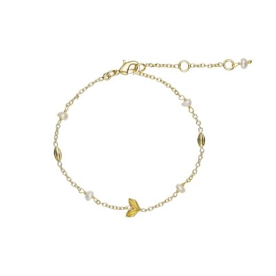 Pure by Nat armbånd - Nadia bracelet – 40695 (Guld/Hvid)