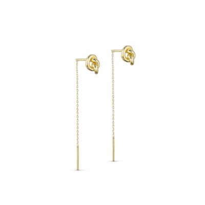 Pure by Nat øreringe - Lilou chain earrings – 45934 (Guld)
