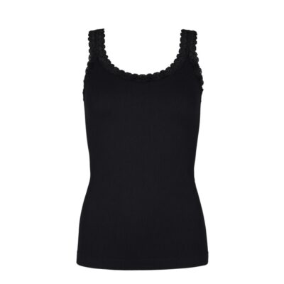 Tim & Simonsen top - Frida Rib Top – 217 – Nero