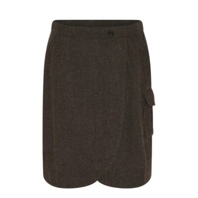 Humble nederdel - MargotHBS Skirt - 14881 - Brown combi