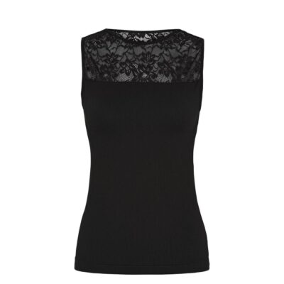 Tim& Simonsen top -  Nany Rib Top – 1MC622 – Nero