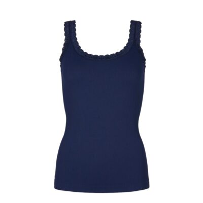 Tim & Simonsen top - Frida Rib Top – 217 – Blu