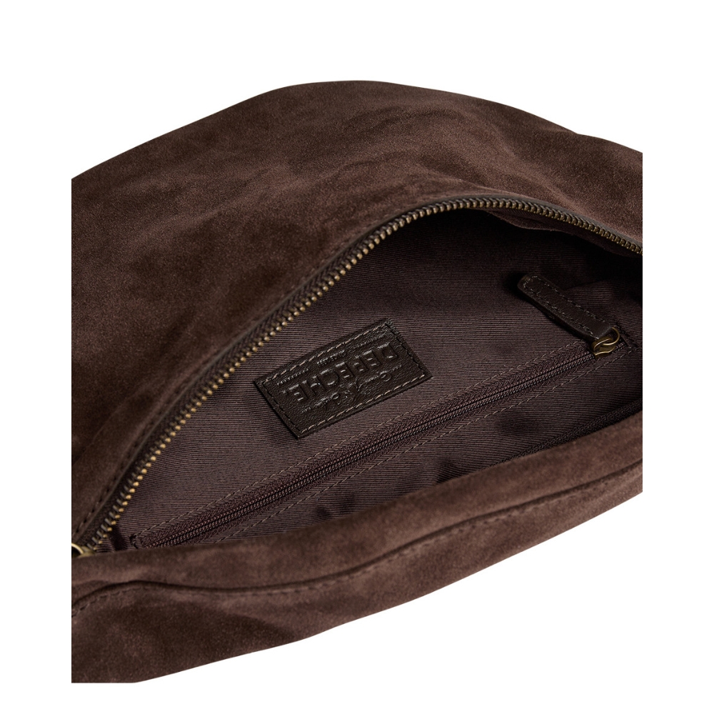 Depeche bæltetaske - 16618 (Brun) Depeche ruskinds bæltetaske - Bumbag – 16618 – Chocolate