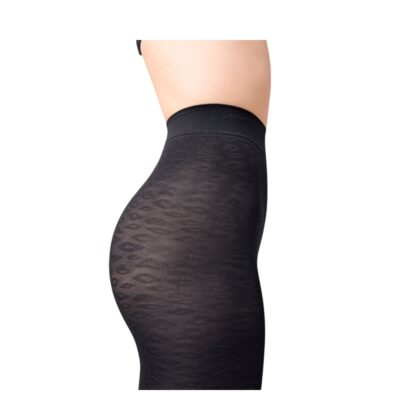 Sneaky Fox strømpebukser - Mac leopard tights –18262 – Black