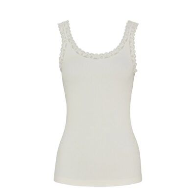 Tim & Simonsen top - Frida Rib Top – 217 – Ivory