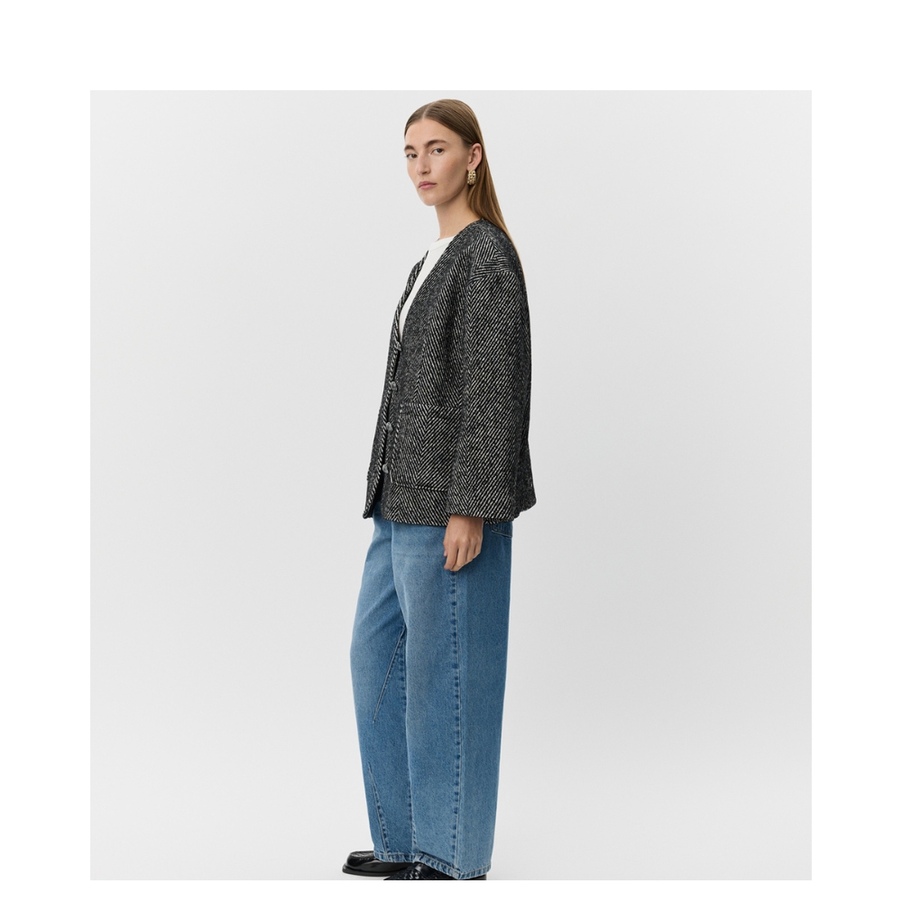 Sofie Schnoor jakke - S254175 (Råhvid/Sort) Sofie Schnoor jakke - AurelieSW Jakke - S254175 - Off White/Black