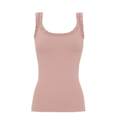 Tim & Simonsen top - Frida Rib Top – 217 – Rosa Antico