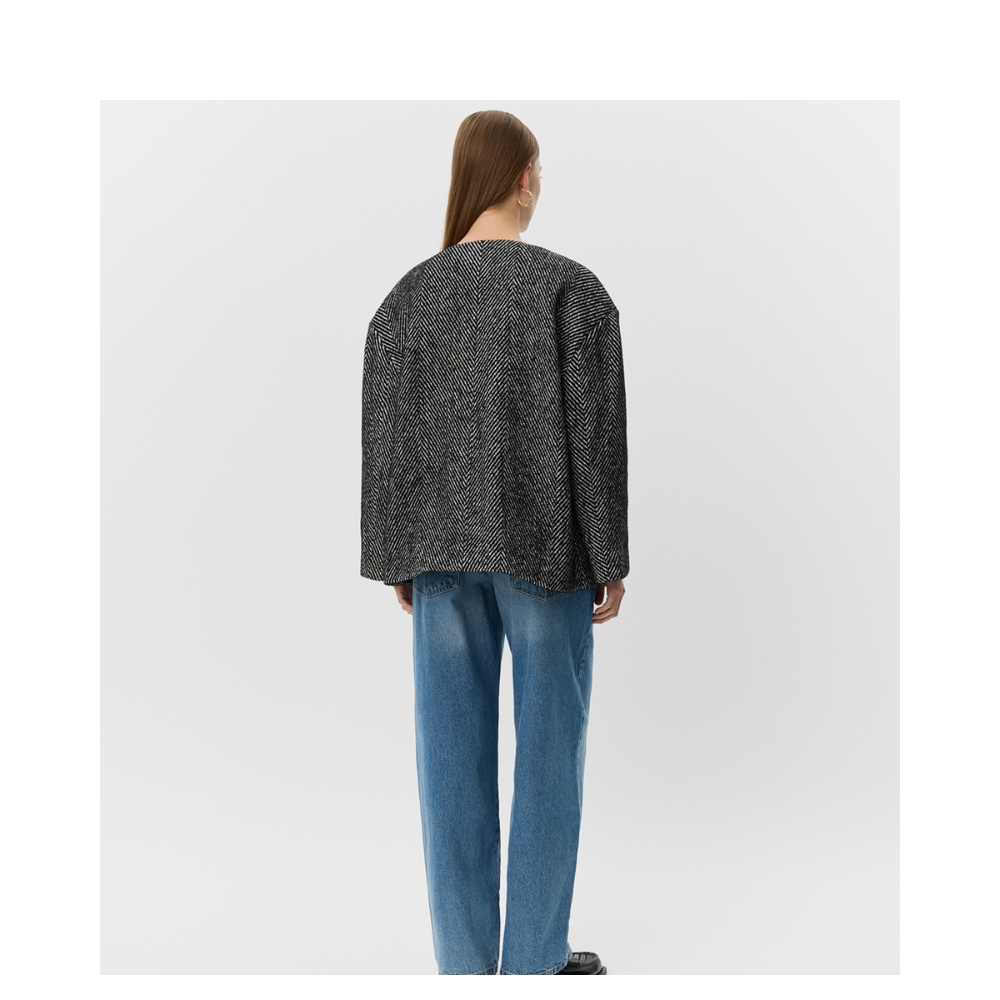 Sofie Schnoor jakke - S254175 (Råhvid/Sort) Sofie Schnoor jakke - AurelieSW Jakke - S254175 - Off White/Black