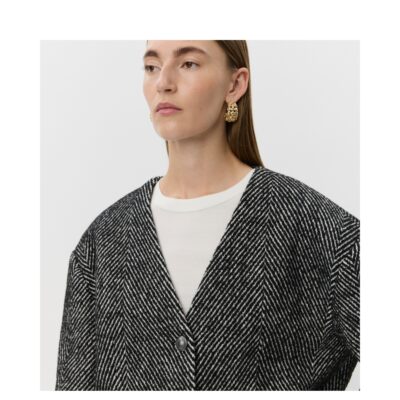 Sofie Schnoor jakke - S254175 (Råhvid/Sort) Sofie Schnoor jakke - AurelieSW Jakke - S254175 - Off White/Black