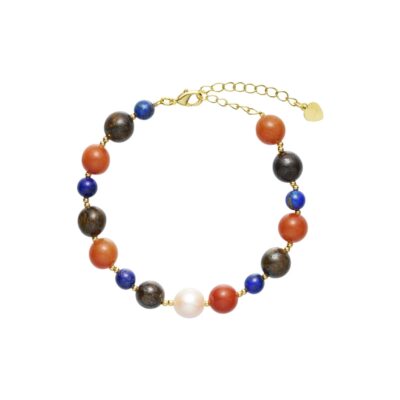 Tim & Simonsen armbånd - Milje Bracelet – TSJ220 - Paprika-grey-blue