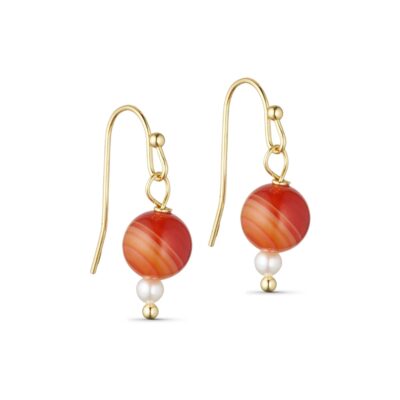Tim & Simonsen øreringe - Usha Earring – TSJ314 – Red Agate