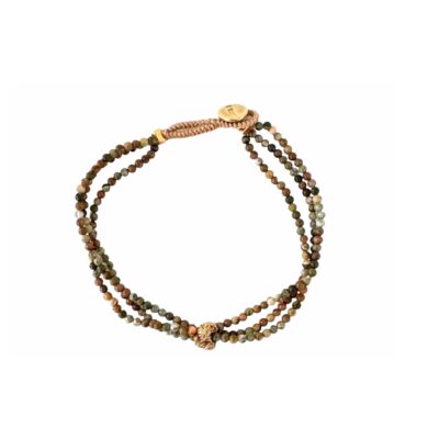 Ibu Jewels armbånd - AB30 Lulu Fresh (Desert Jasper)