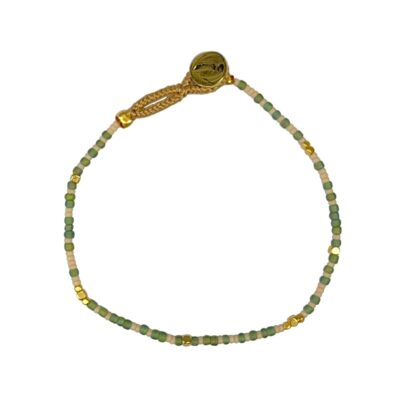 Ibu Jewels armbånd - GN05 Lulu Raindrop (Bamboo Green)