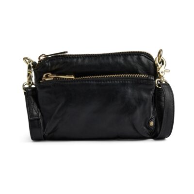 Depeche clutch - 16734 (Sort/Guld) Depeche skindtaske - Crossover/clutch – 16734 – 097 Gold