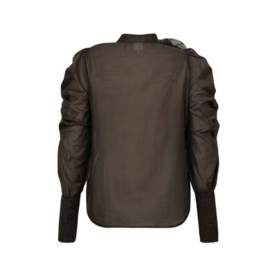 Gossia bluse – DevineGO (Mørkebrun)