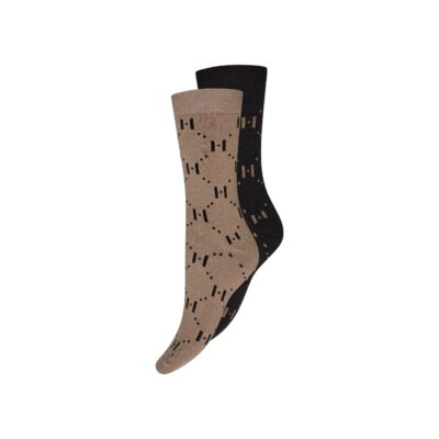 Hype the Detail strømper – 2pk 3-21554-75 (Sand/ Sort)