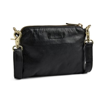 Depeche clutch - 16734 (Sort/Guld) Depeche skindtaske - Crossover/clutch – 16734 – 097 Gold