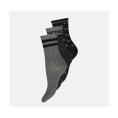 Hype the Detail strømper – 3pk 3-21550 (Sort/ Sølv)
