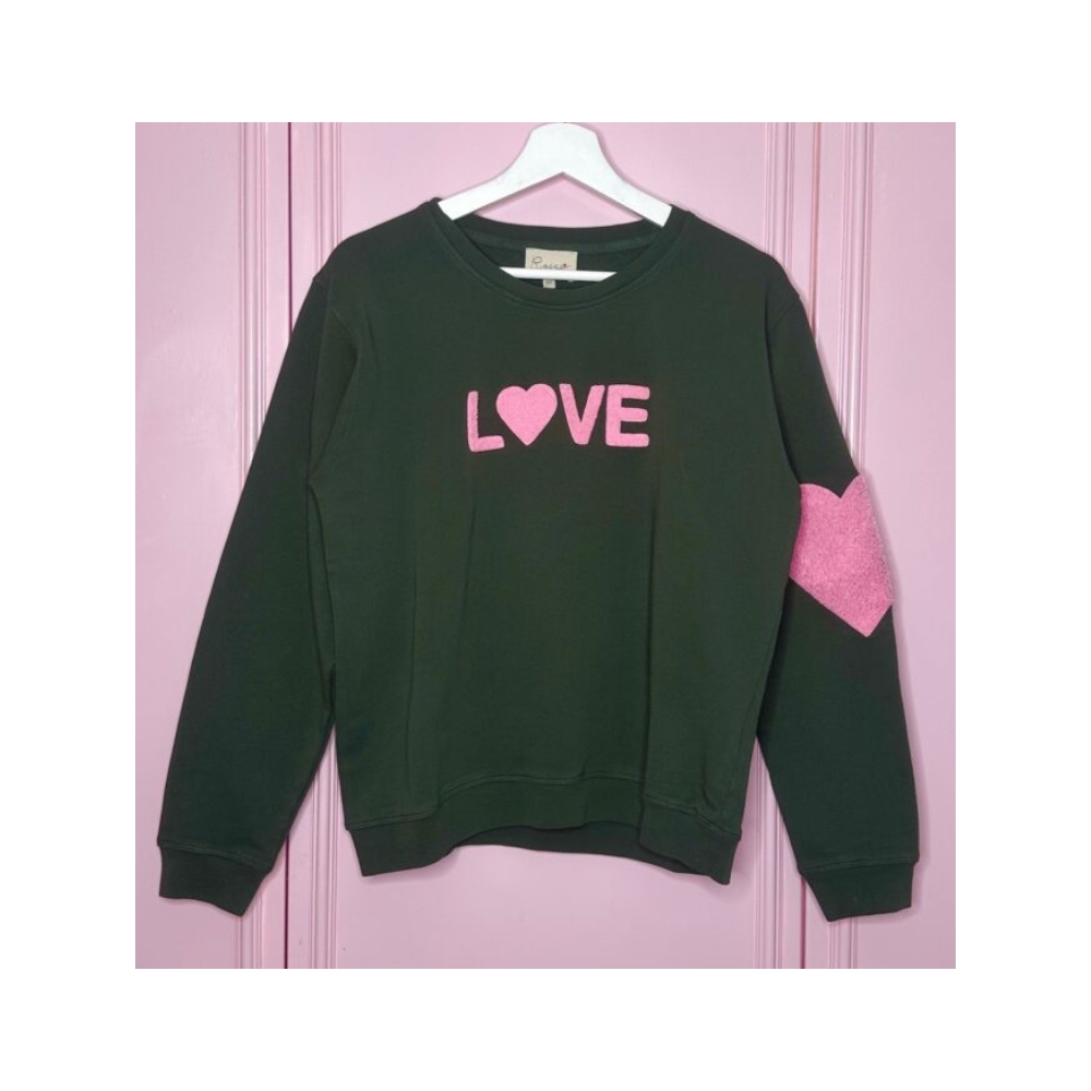 Lulu’s Love sweatshirt – Is-Love (Grøn/Rosa) Lulu’s Love sweatshirt – Is-Love (Grøn/Rosa)