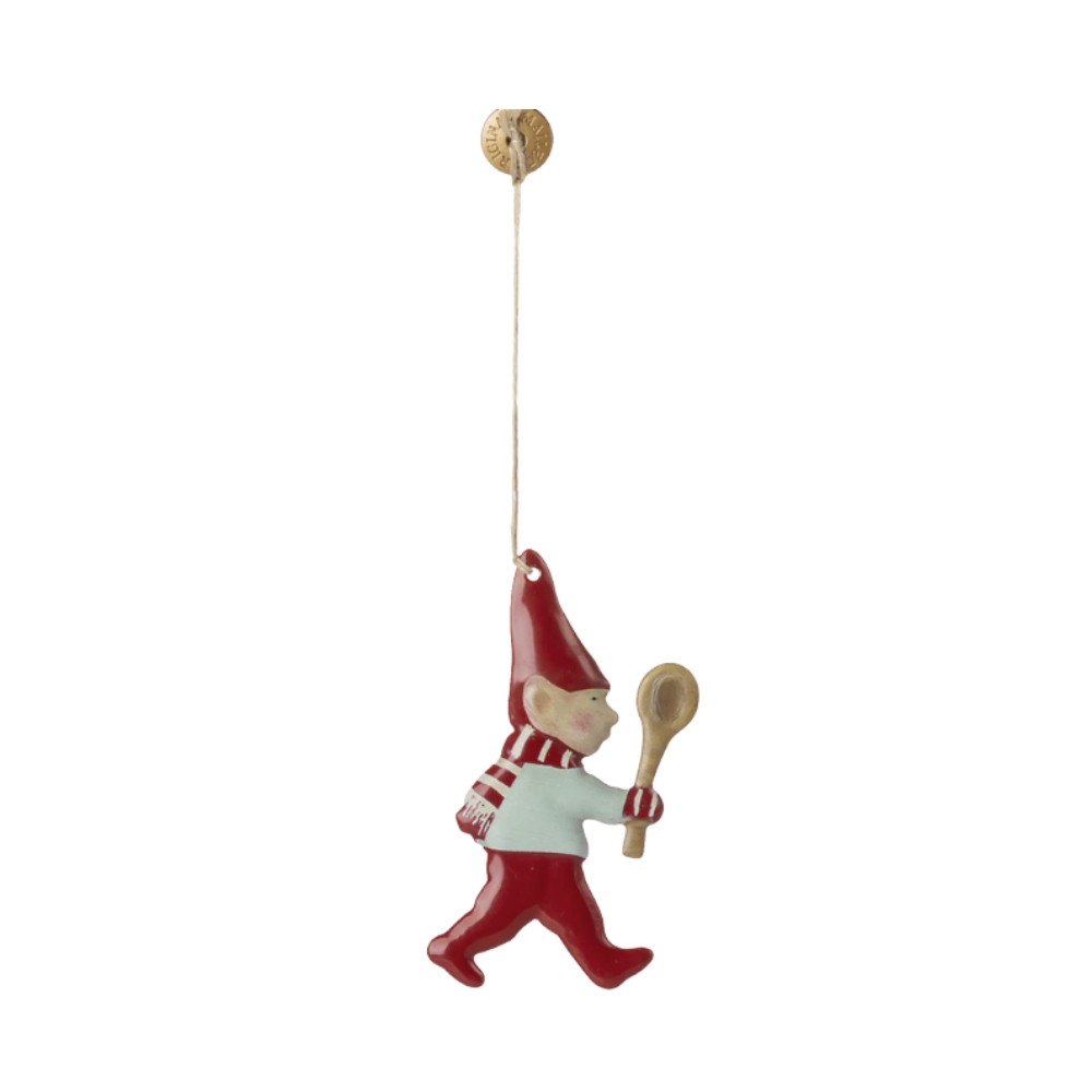 Maileg nisse – Metalophæng (Ske) Maileg Metal ornament, Nisse – 14-5511-01 – Ske