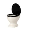 Maileg WC, Mus - 11-5143-00 - Råhvid